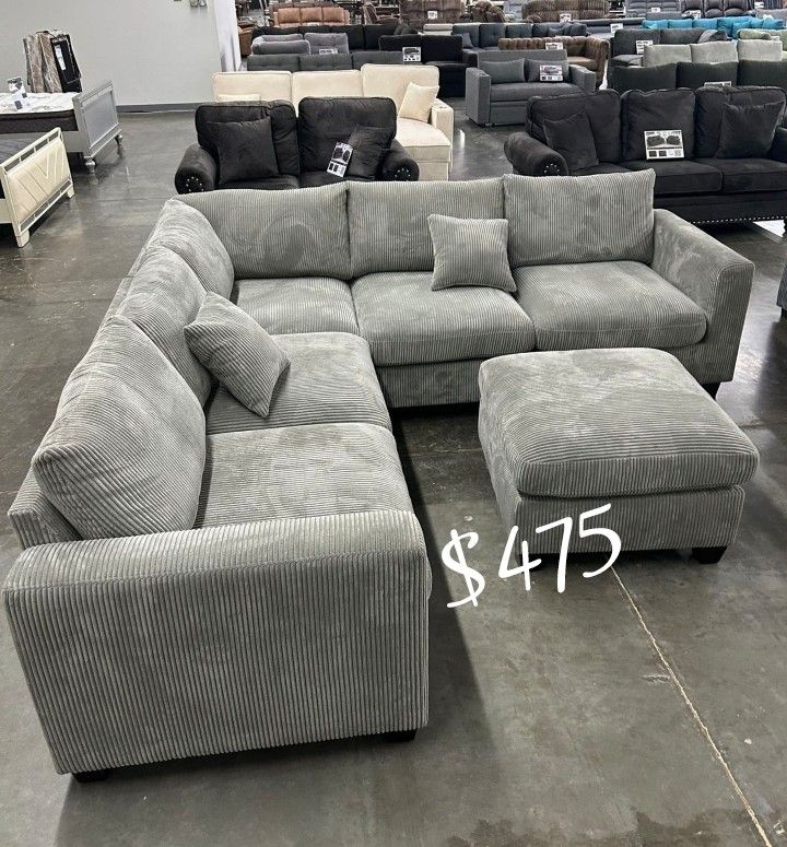 Sectional Sofa With Ottoman