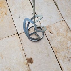 30" Steel Spiral Thinset And grout Mixing Paddle