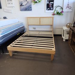 Full Mid Century Modern Bed Frame Full New 