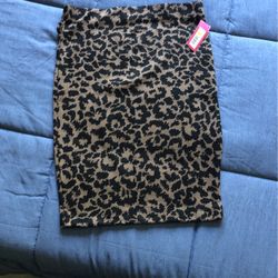 Leopard Pencil Skirt