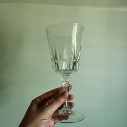 4 Crystal Wine Glasses