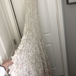 Ombré Pink Petal Full Length Gown 