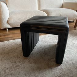 Leather Ottoman