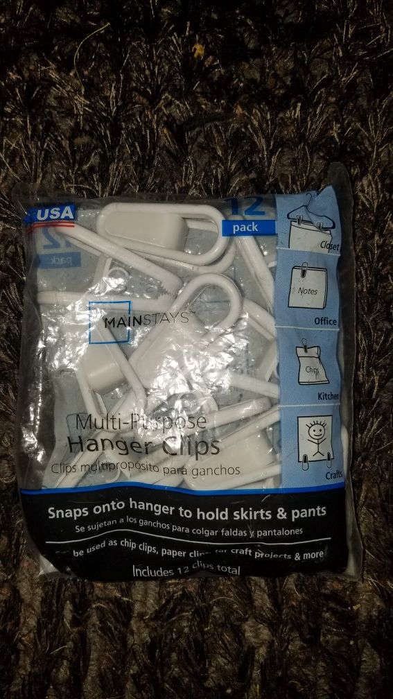 12 hanger/crafts/etc clips
