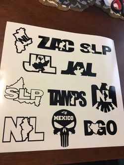 Hard hat, Tool box, & Vehicle Decals