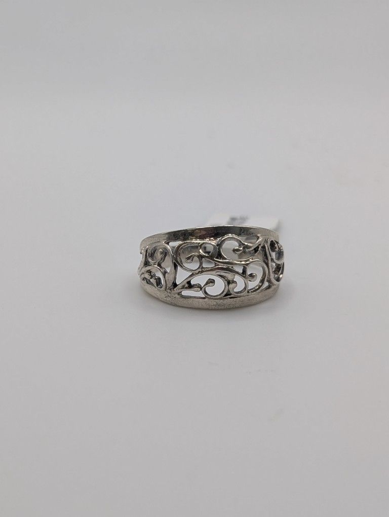 Sterling Silver Root Design Ring Size 9