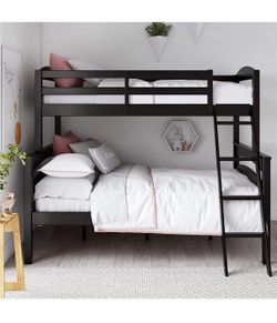 Black Wooden Bunkbed