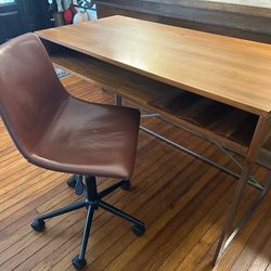 Walnut desk & Chair set