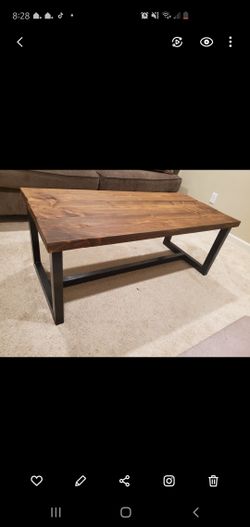 Handmade coffee table