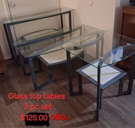 Glass Top Tables