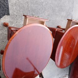 Beautiful light Cherry Wood End Tables 2