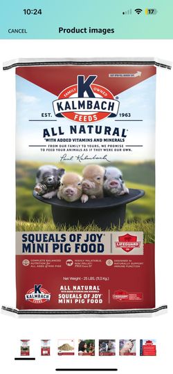 Kalmbach Feeds Squeals of Joy Mini Pig Food