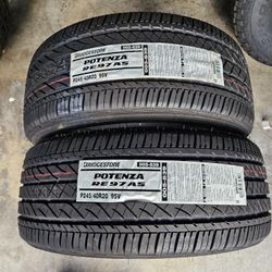 245 / 40 R 20 (2) NEW TIRES BRIDGESTONE 