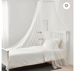 IKEA Bryne Canopy White Princess Mosquito Net Bed Cover Camping Dome 443.610.10
