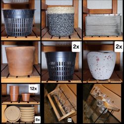 Plant Pots, Cork Mats, Propagation Stations, Etc