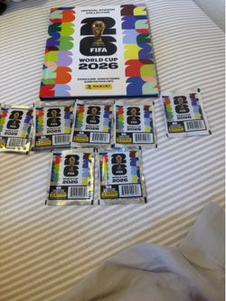 World Cup 2026 Panini sticker album and 7 sticker packets