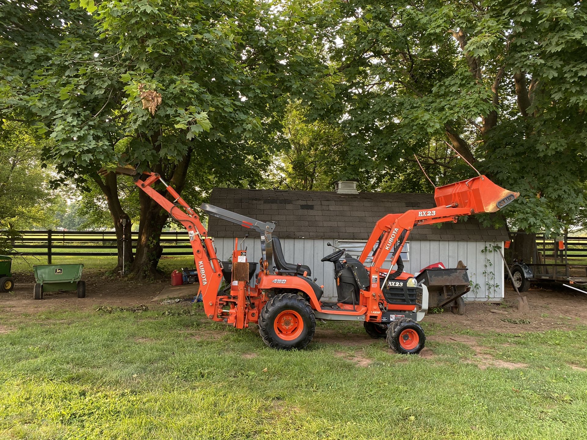 Kubota BX23 Sub Compact Tractor Loader Backhoe