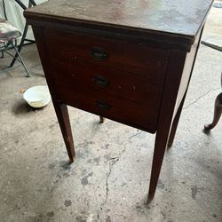 Antique Sewing Cabinet 20x16” 31” Tall