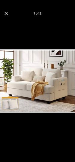 63” Loveseat Sofa – Modern Deep Seat Couch for Living Room
