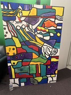 Hand Made Big Acrylic Painting 65X43