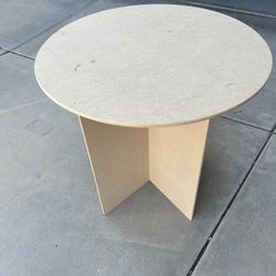 30” Round Wood Display Table 