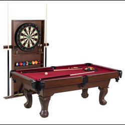 Brand New Still In Box Pool Table and dartboard that Set