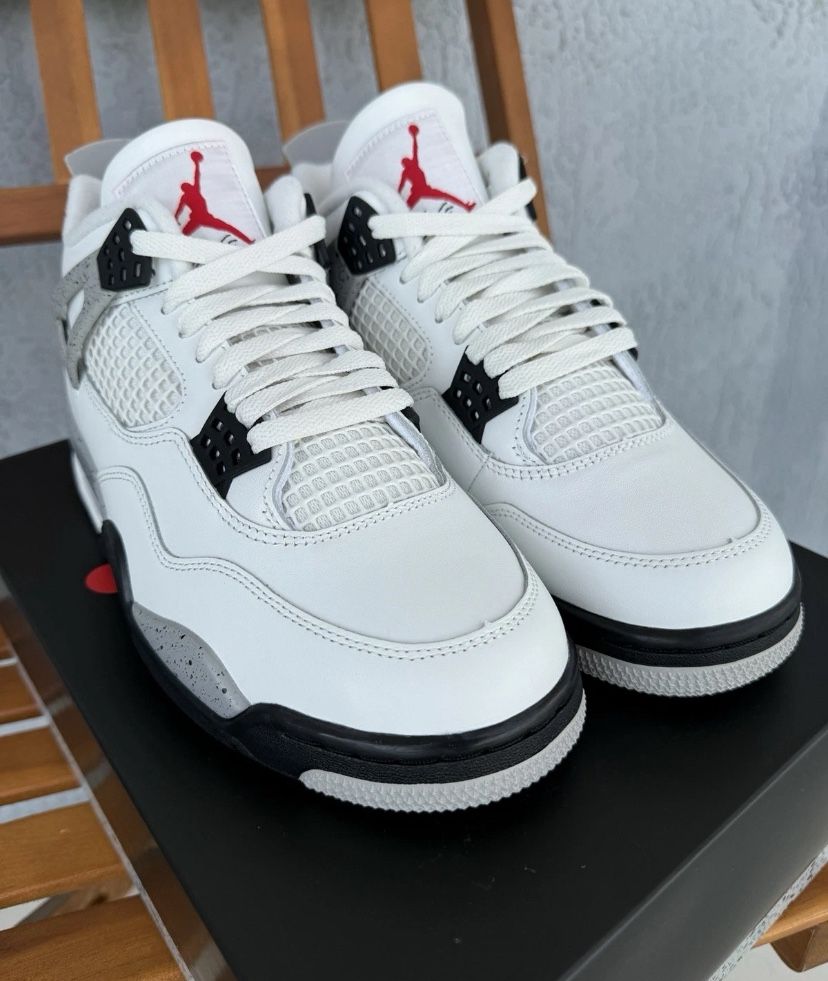 Nike Air Jordan Retro 4 White Cement (2025)Men's Sizes Brand New 