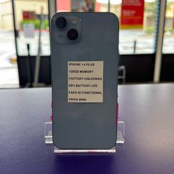 iPhone 14 Plus 128 GB Blue, Factory Unlocked BGrade