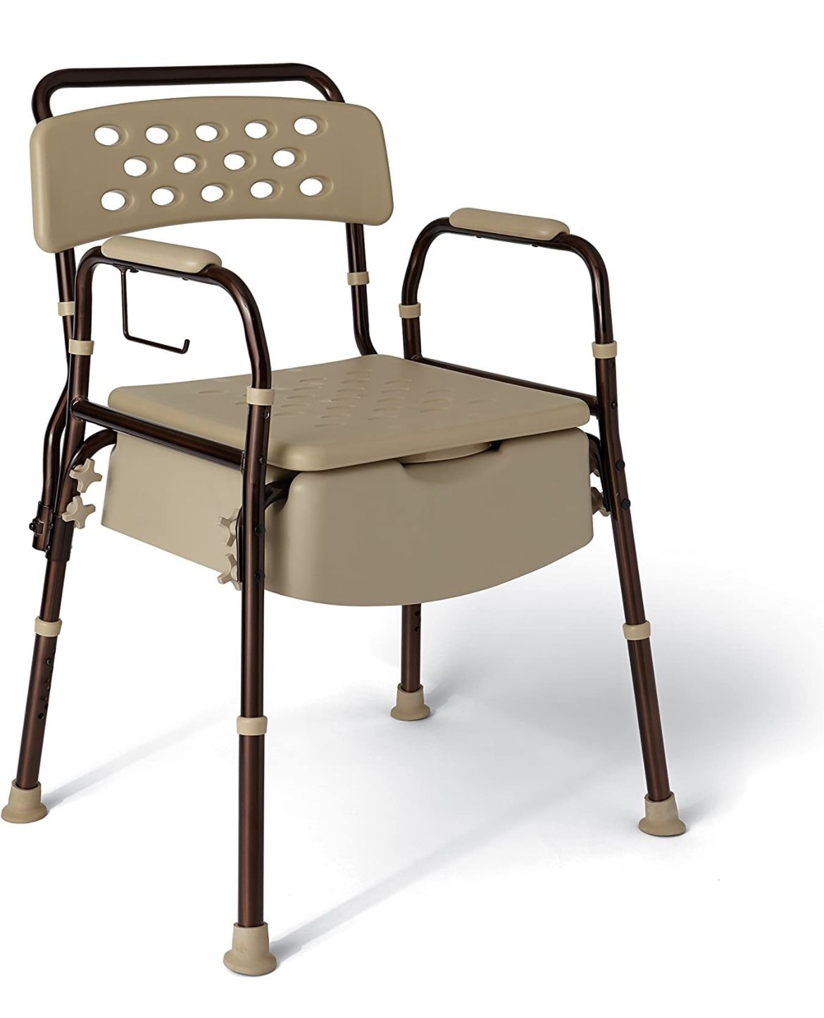 Medline Elements Bedside Commode, Infused with Microban Protection