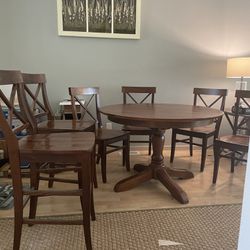 Dining Room Table W/4 Chairs & 2 Barstools 