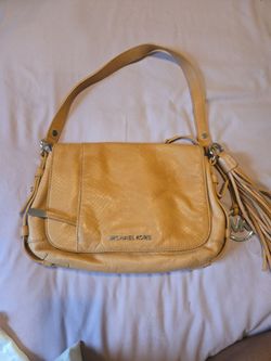 Michael Kors Tan Leather Shoulder Bag