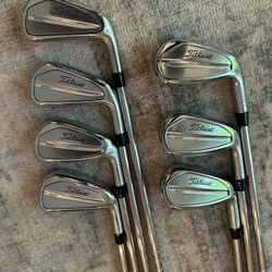 Titleist T200 Forged Iron Set 5-PW,AW AMT Black Stiff Flex Steel RH