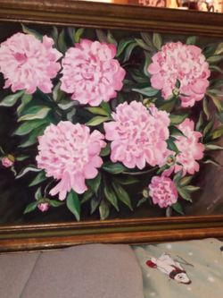 Garden Flowers On Canvas