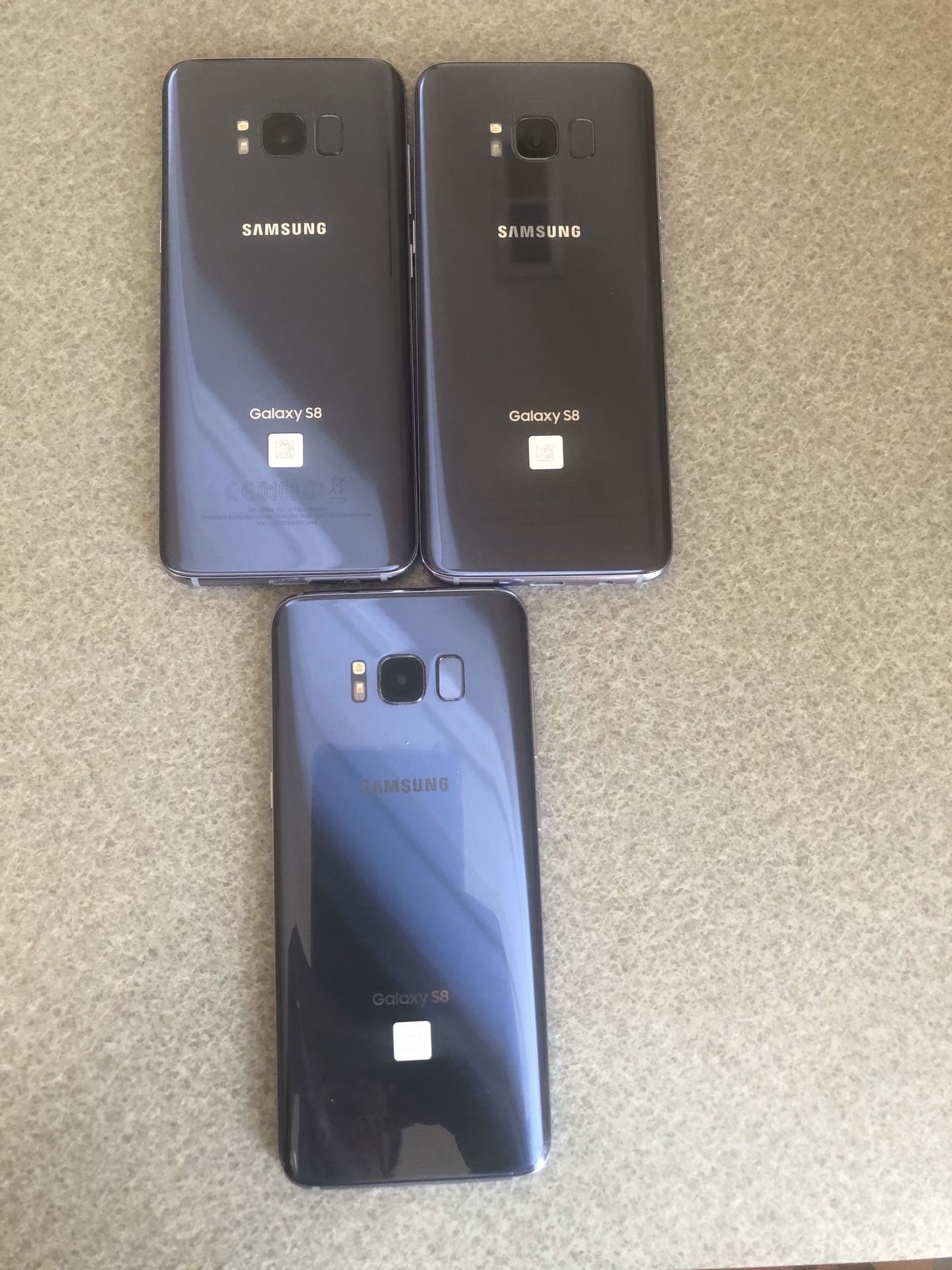 Samsung Galaxy S8 Unlocked (250 each)