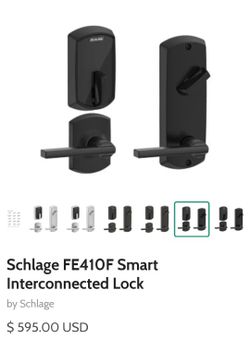 SCHLAGE FE410F SMART INTERCONNECTED LOCK