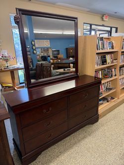 Dresser with mirror