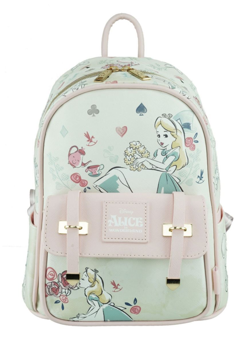 Alice In Wonderland Mini Faux Leather Backpack