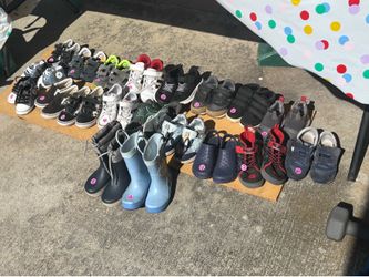 Kids shoes from newborn sizes through kids size 10.