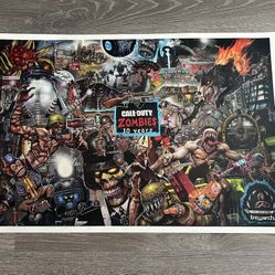 Comic Con Call Of Duty Black Ops 10th Anniversary Poster 