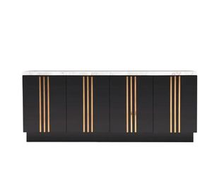 Modrest Kingsley Modern Marble & Rosegold Buffet by VIG Furniture
