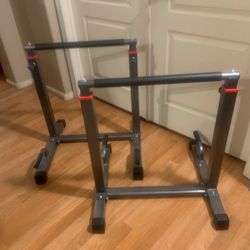 Adjustable Parallette Dip Bars Set
