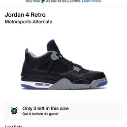 Jordan Motorsport 4’s Size 7