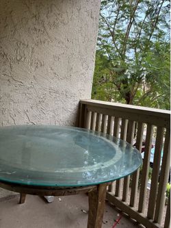 Glass top dining room table