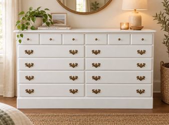 🌿 Vintage Style 6-Drawer Dresser