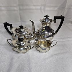 Elegant 4-Piece Silver-Plated Tea Set - EPNS Made in England