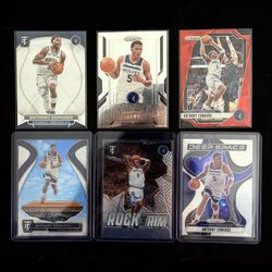 Anthony Edwards Mixed Insert Lot (6)