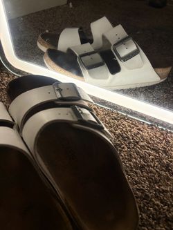white birkenstocks