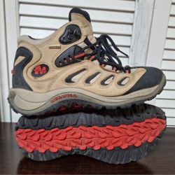 Fabulous Merrell Reflex Mid Goretex  Leather Hiking Boots Womens Size 8.5 