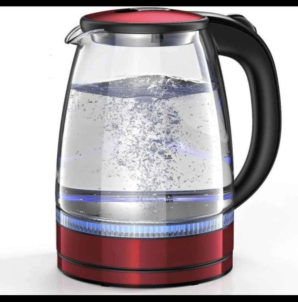 HadinEEon Electric Kettle, 1.7L Glass Boiler Electric Tea Kettle with
