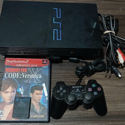 Playstation 2 PS2 With Game And Memory Card 